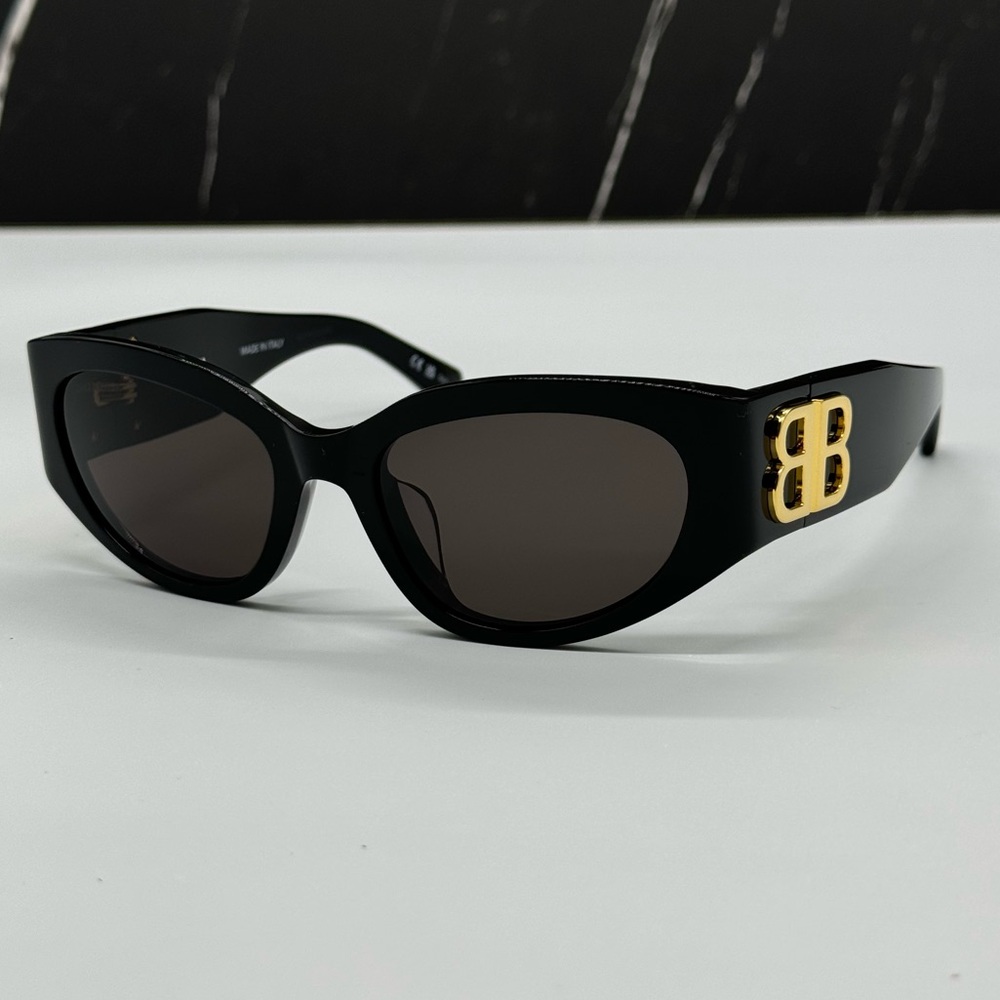 NEW BB0324SK 002 BALENCIAGA BLACK WOMEN BALENCIAGA SUNGLASSES BB0324SK